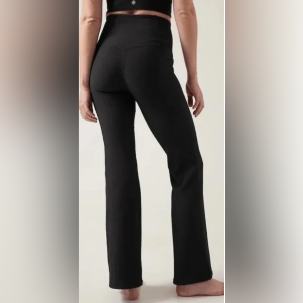 Athleta Classic Black Flare Leggings - Picture 2 of 8